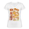 Playera Dama: Algodón Peinado Cuello V Miniatura