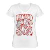 Playera Dama: Algodón Peinado Cuello V Miniatura