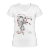 Playera Dama: Algodón Peinado Cuello V Miniatura